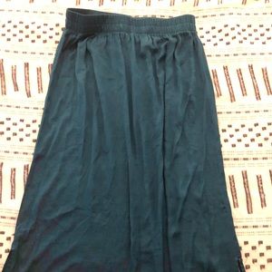 Loft teal maxi skirt